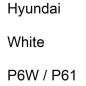 Preview: Hyundai, White, P6W / P61.